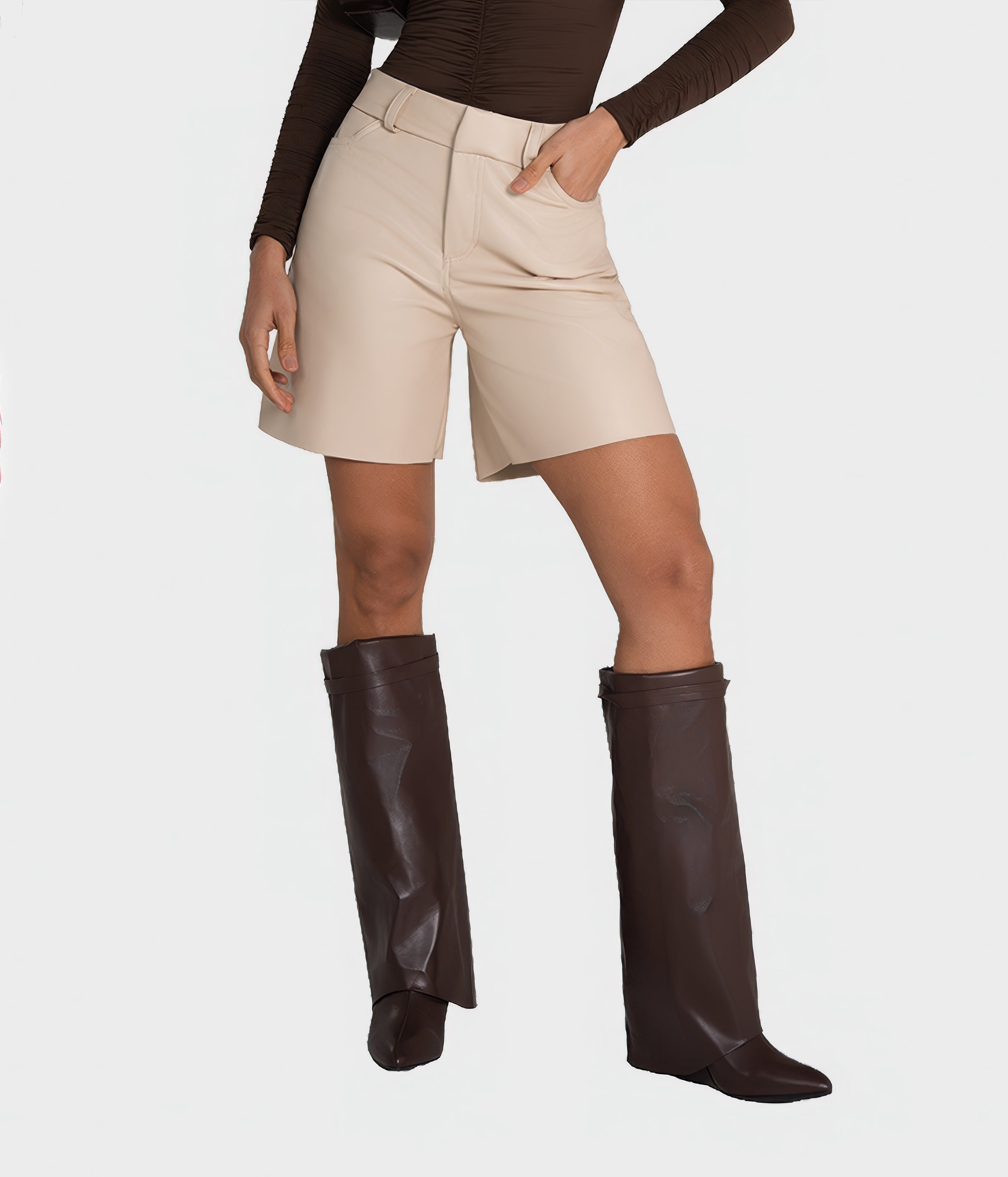 Everett Leather Jorts