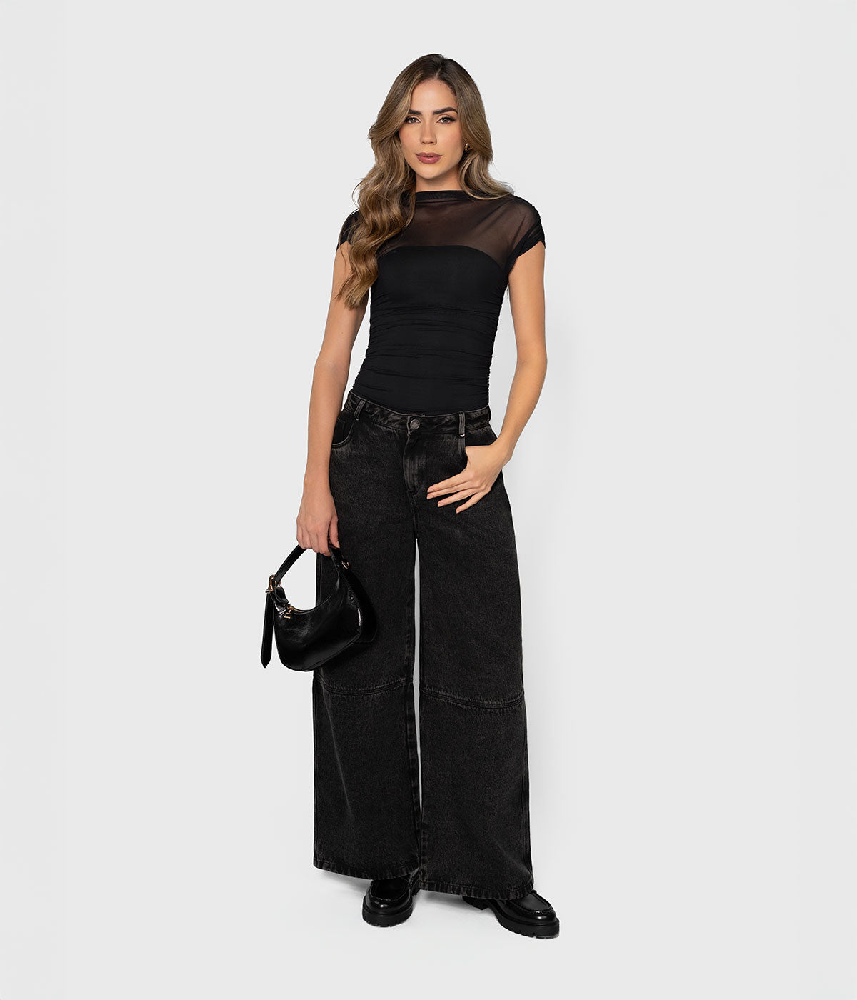 Palazzo Denim Pant