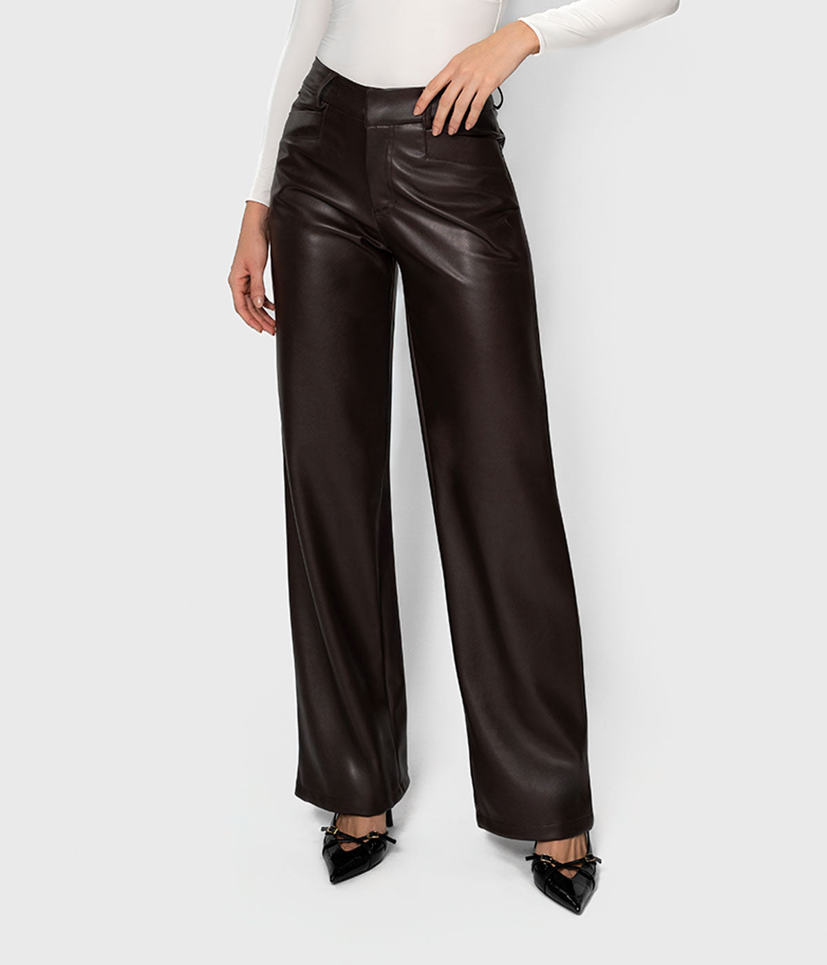 Kamel Leather Pant
