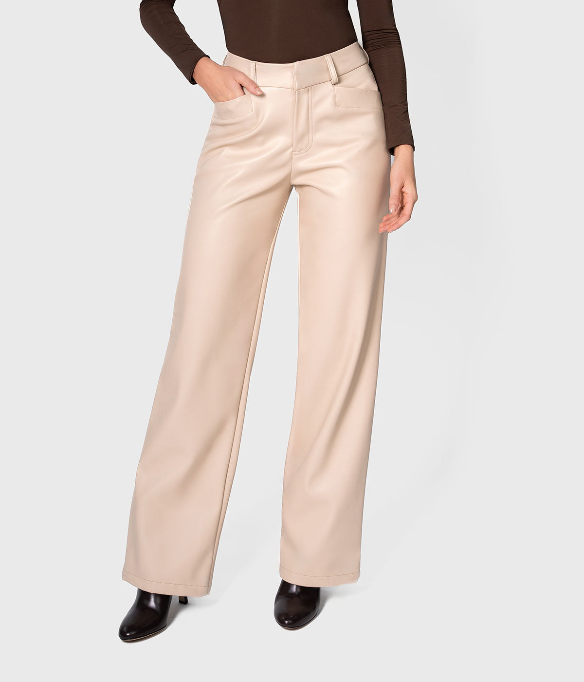 Kamel Leather Pant