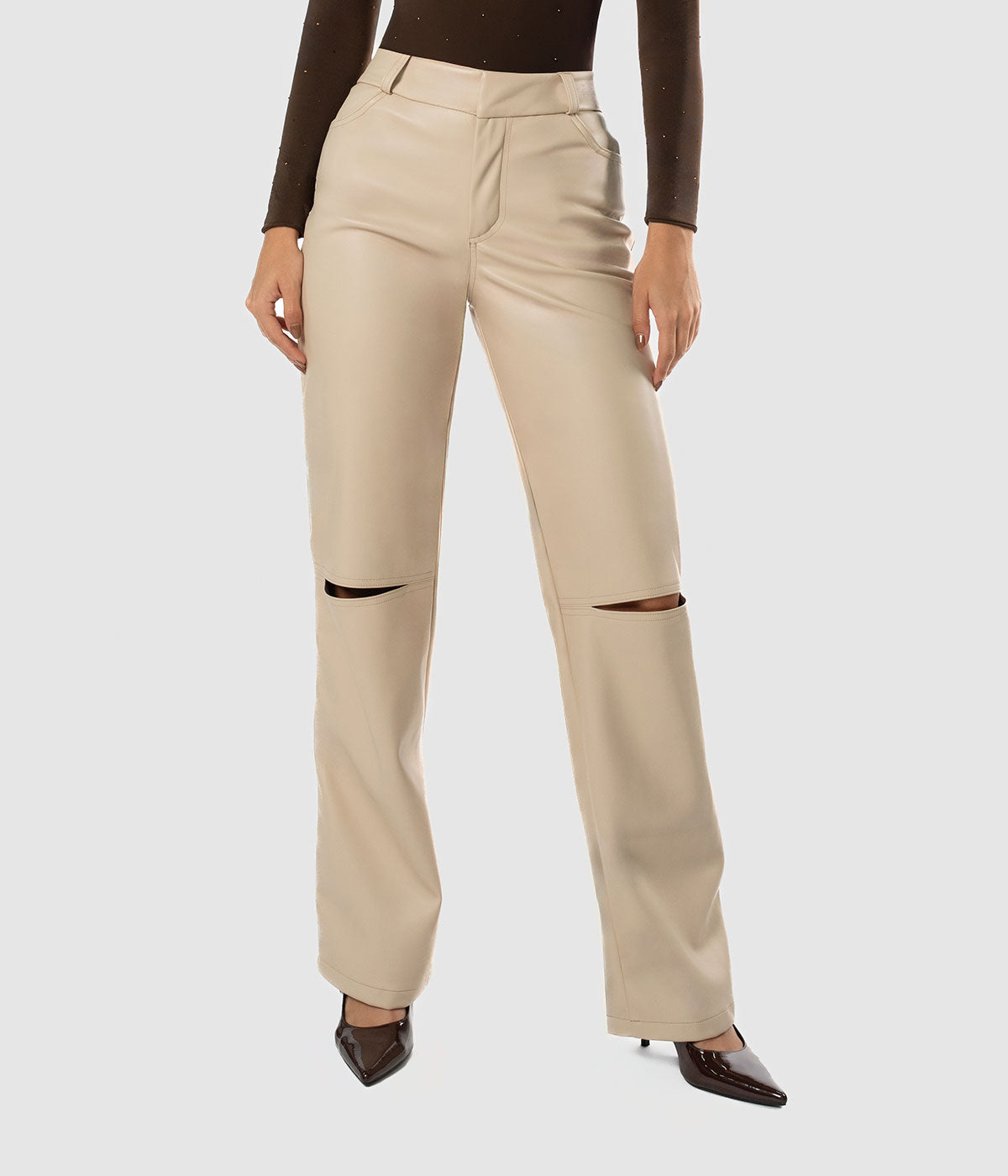 Solenne Leather Pant