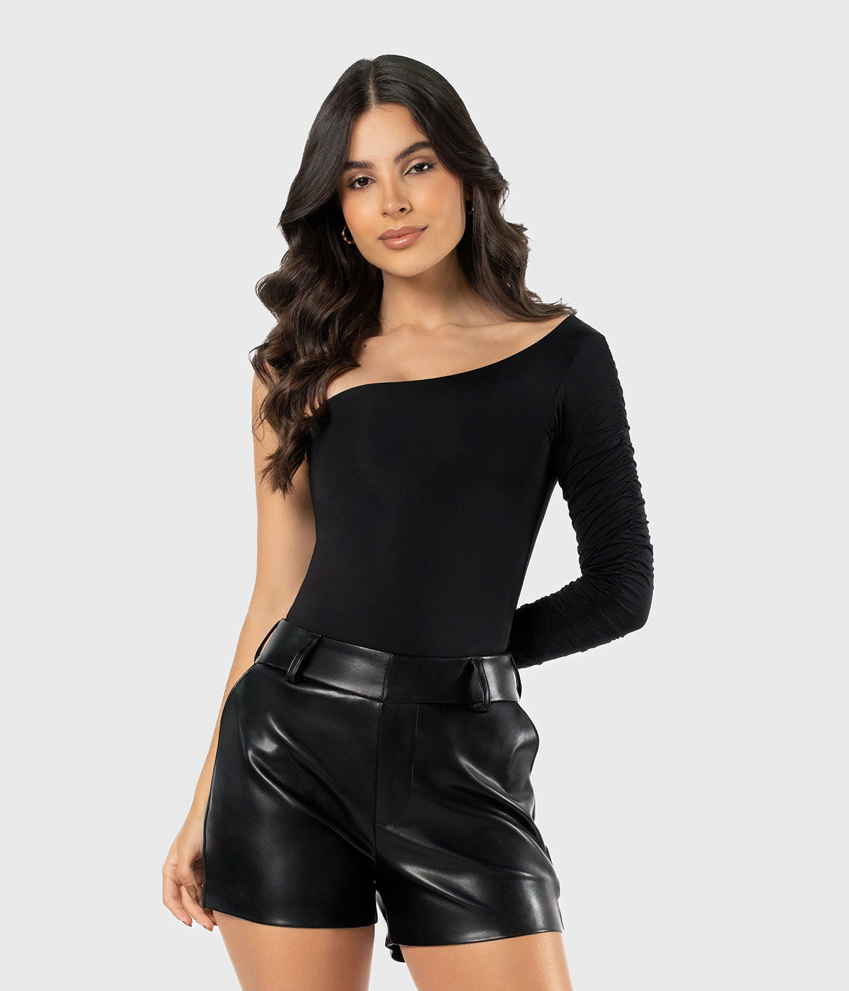 Amelisse Leather Shorts