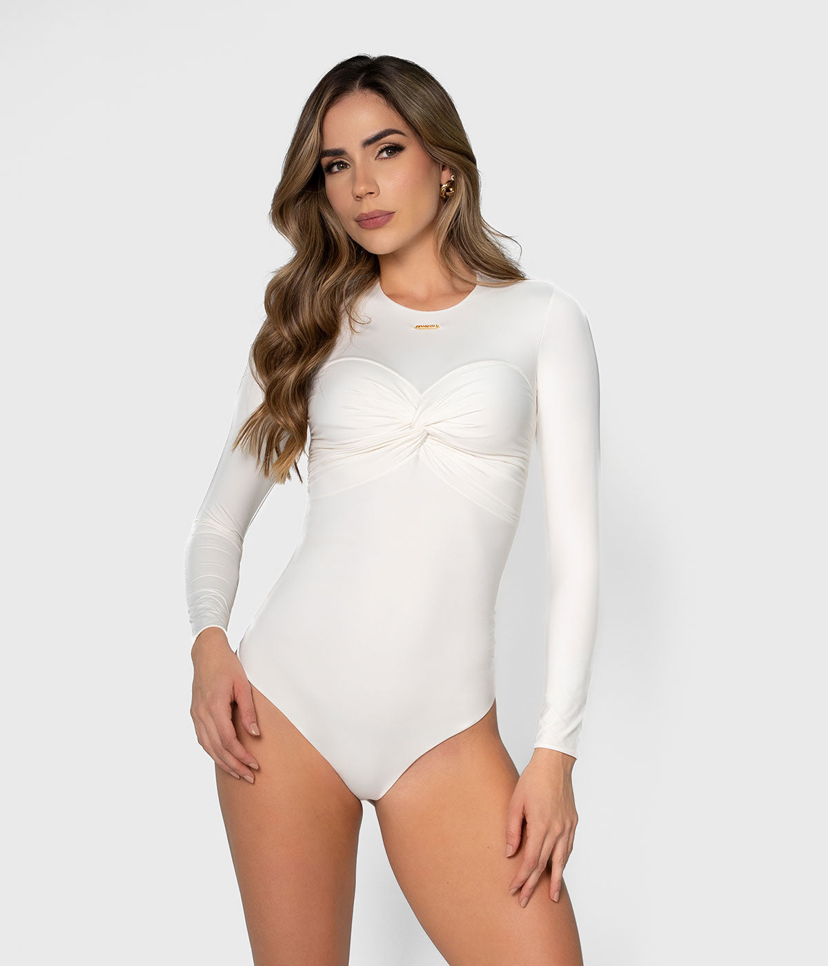 良品 ALAIA アライア ボディスーツ ドット柄 ブラウス 36サイズ ネイビー レディース 古着 中古 USED ALAÏA | FLUID JERSEY HEART BODYSUIT