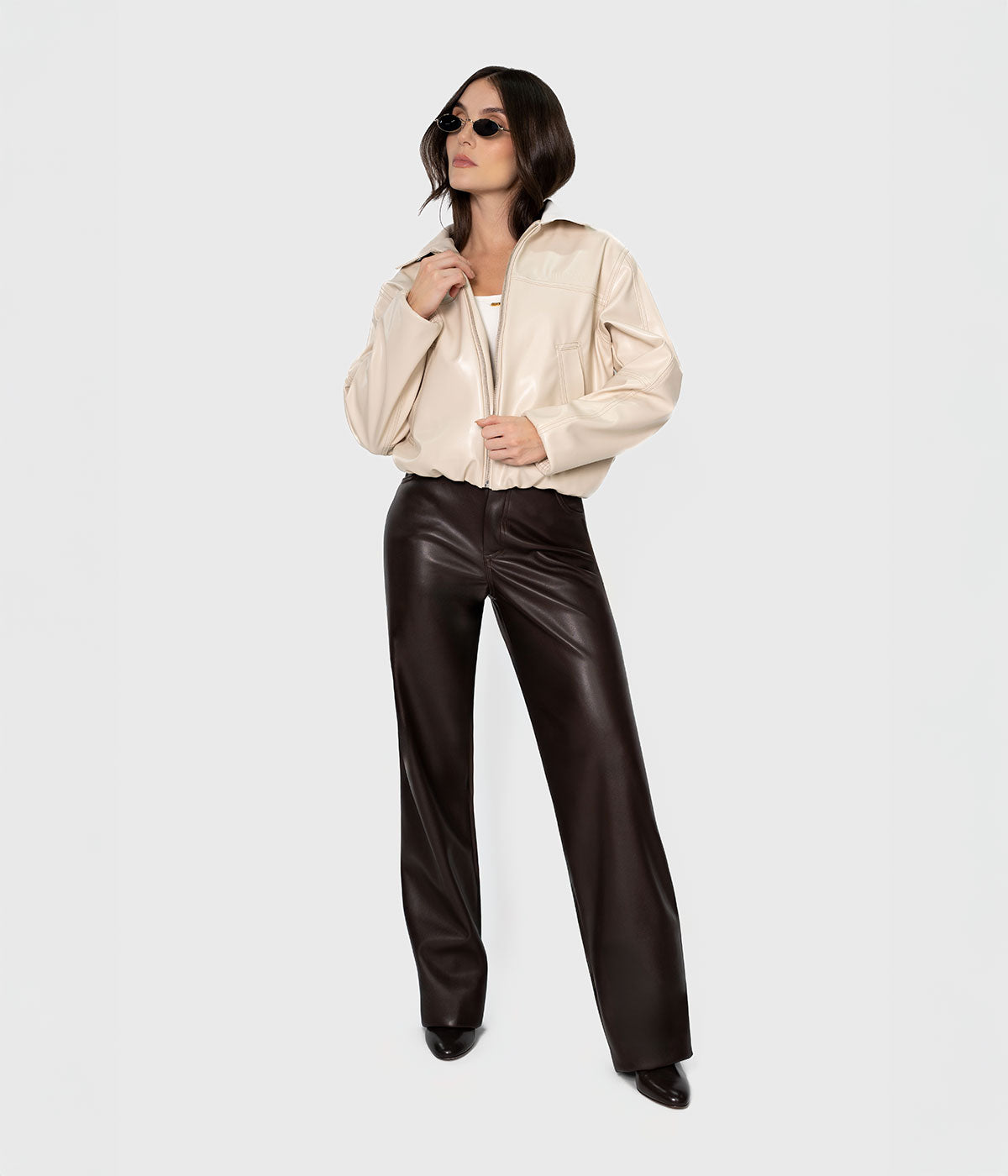 Kamel Leather Pant