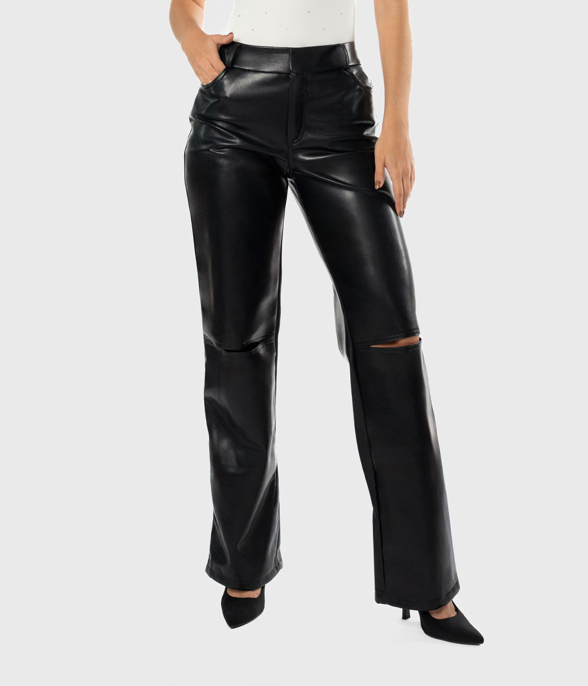 Solenne Leather Pant