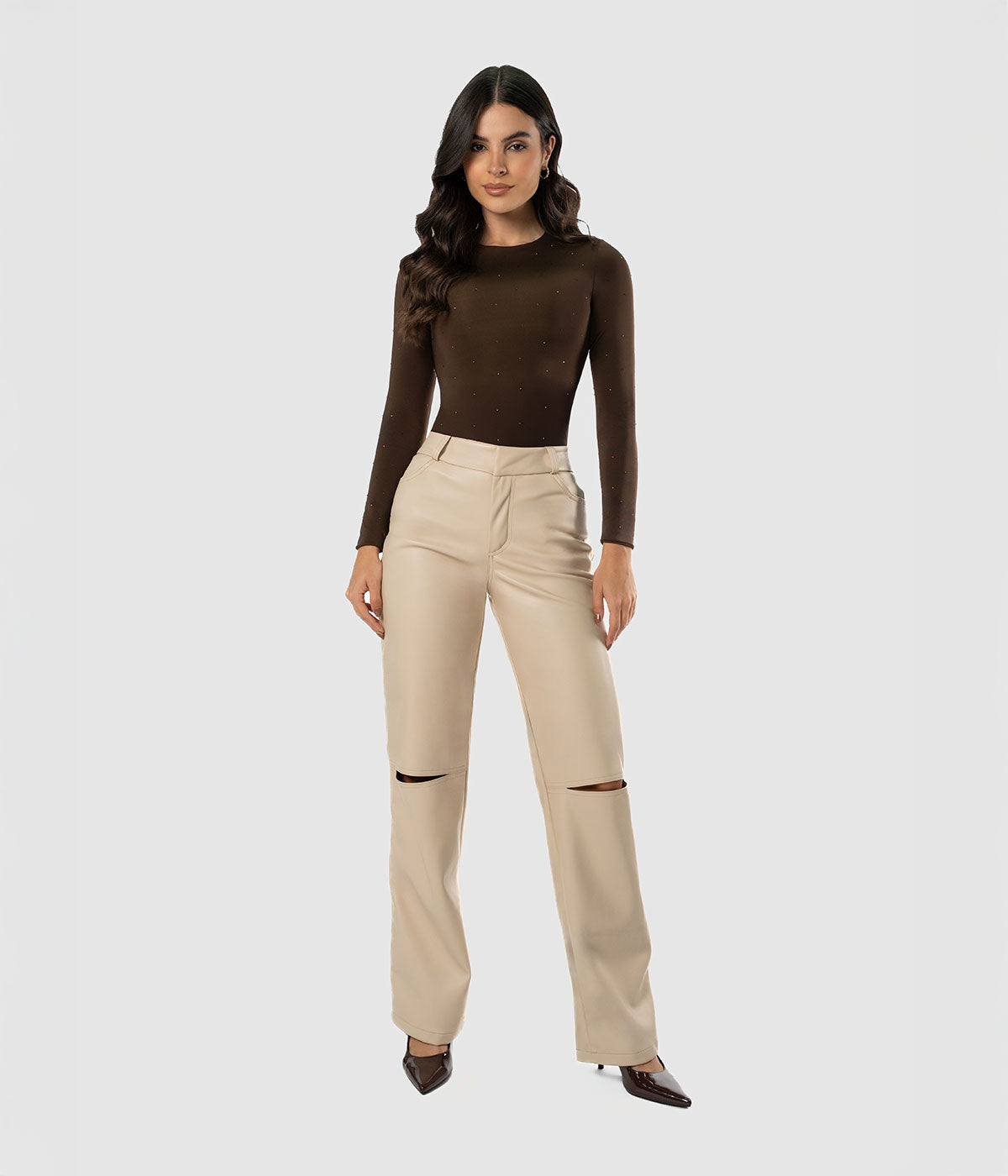 Solenne Leather Pant