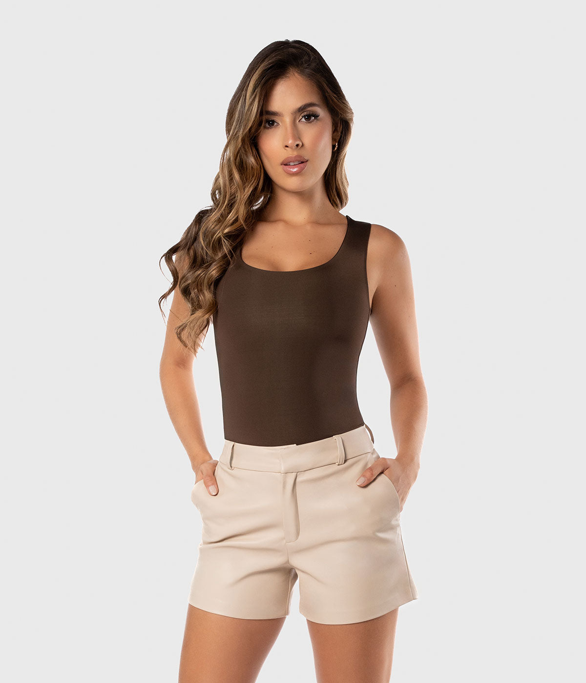 Amelisse Leather Shorts